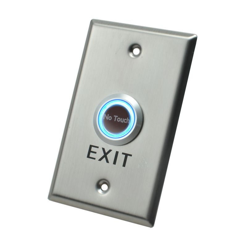 WESCO | X2 Touchless Exit Button, Stainless Steel - Large, SPDT, 12VDC